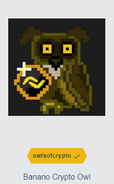 LJPSaveSaveSave's tweet image. Free NFT! Win a #1 mint special edition Banano Crypto Owl!!

🚀RT and Follow @LJPSaveSaveSave

🚀Join Pixi Community discord:

🍌Leave a Banano themed comment or meme in general chat in discord 

#NFTGiveaway #nftart #Pixelart