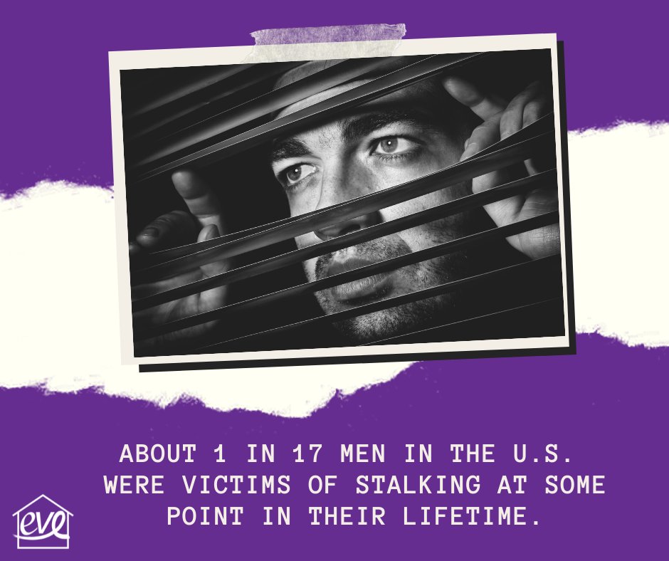About 1 in 17 men in the U.S. were victims of stalking at some point in their lifetime.