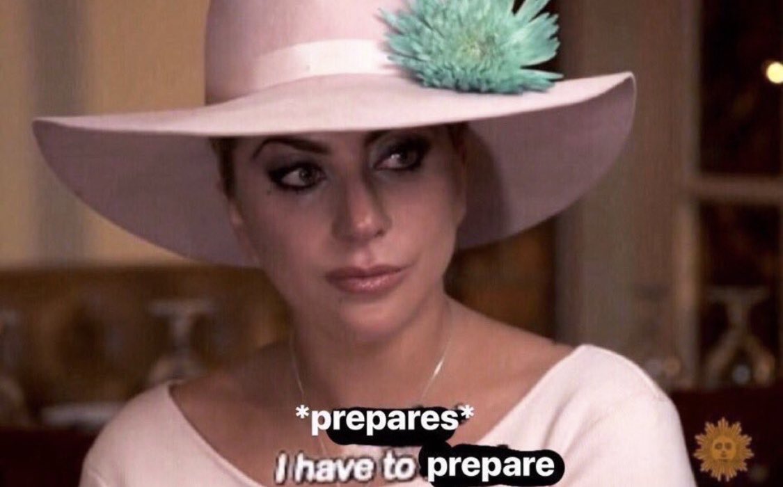 archivereact's tweet photo. lady gaga joanne prepares i have to prepare https://t.co/KqNK5q1kN5