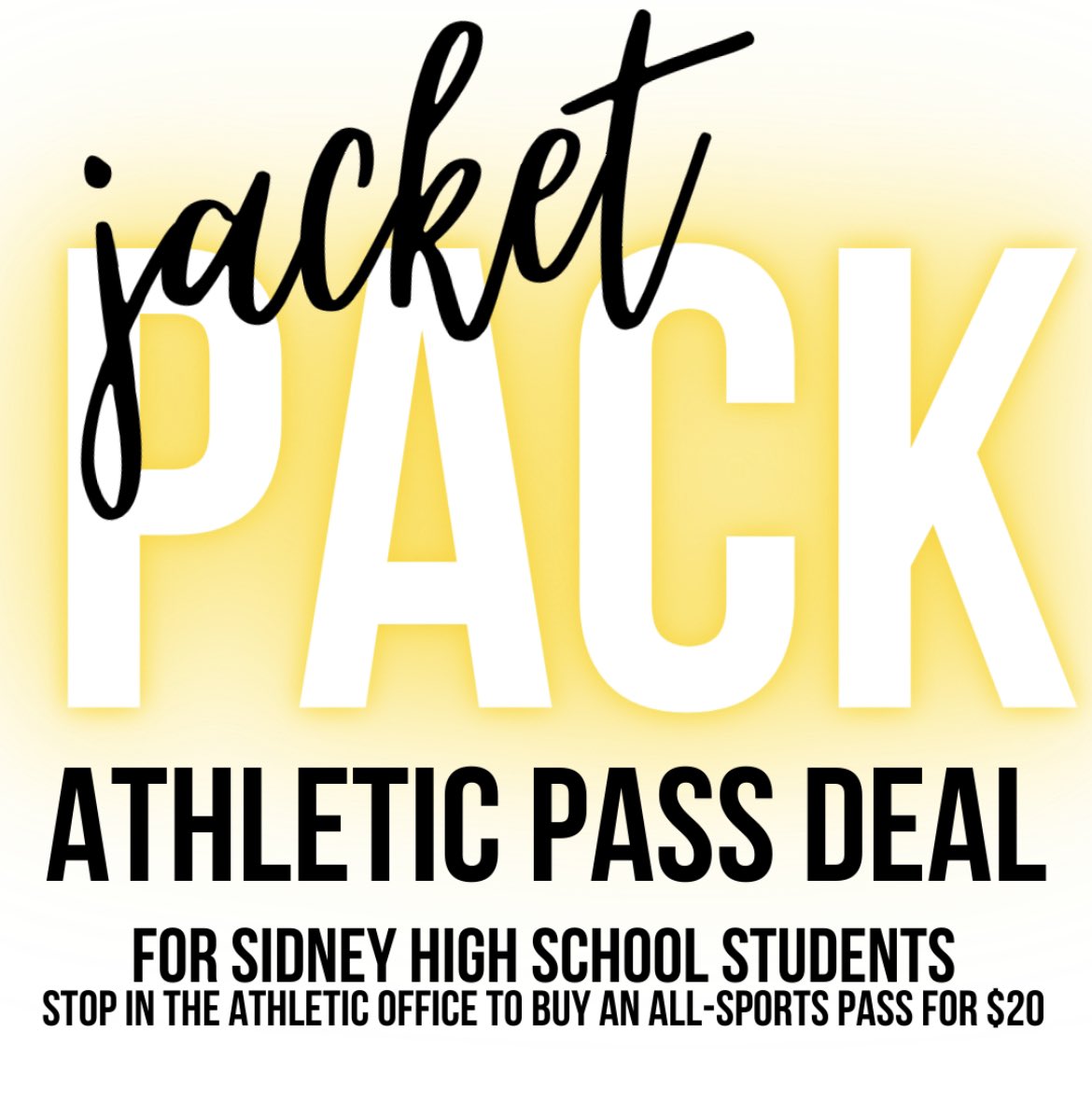 sidneyjackets's tweet image. $20 bucks for every home event all year!! Cash or check. Email brett.bickel@sidneycityschools.org