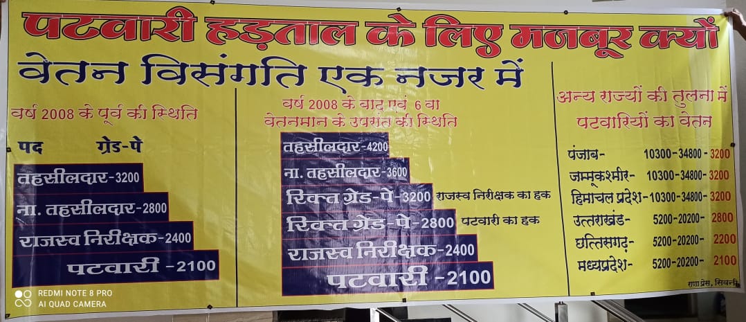 #mppatwari_strike
म.प्र.पटवारी संवर्ग की वर्षो पुरानी माँग के लिए आपकी ओर आशान्वित होकर करबद्ध निवेदन है  पटवारी_वेतनमान_2800_का_वादा_पूर्ण_करिए
पटवारी_को_गृहजिला_स्थानांतरण_दीजिए CPCT_मुक्तकरके_पटवारी_को_नियमतिकरण_कीजिए
<a href="/ChouhanShivraj/">Shivraj Singh Chouhan</a>  <a href="/drnarottammisra/">Dr Narottam Mishra</a> <a href="/GovindSingh_R/">-</a> <a href="/PMOIndia/">PMO India</a>