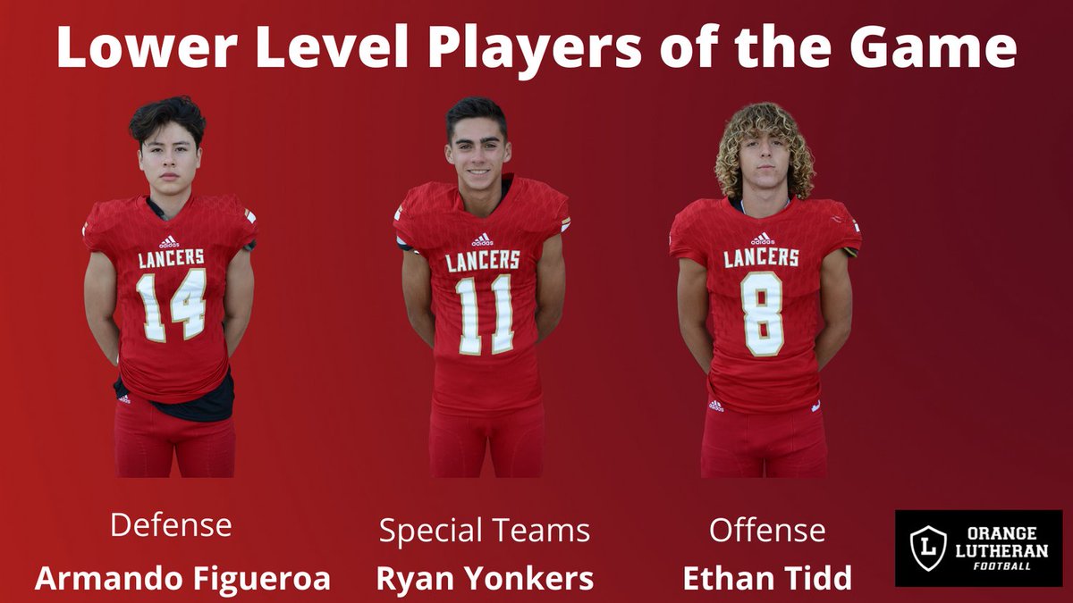 Congrats to our Lower Level Players of the Game for Week 0! #RedStormRising