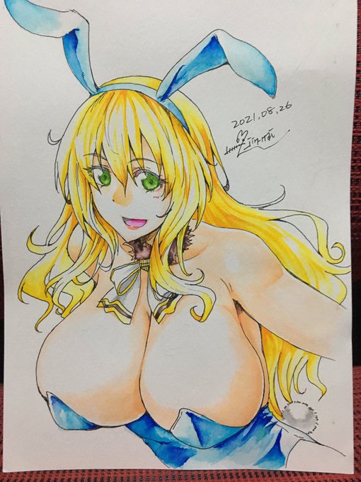 水彩筆ペンの練習
落書き愛宕 