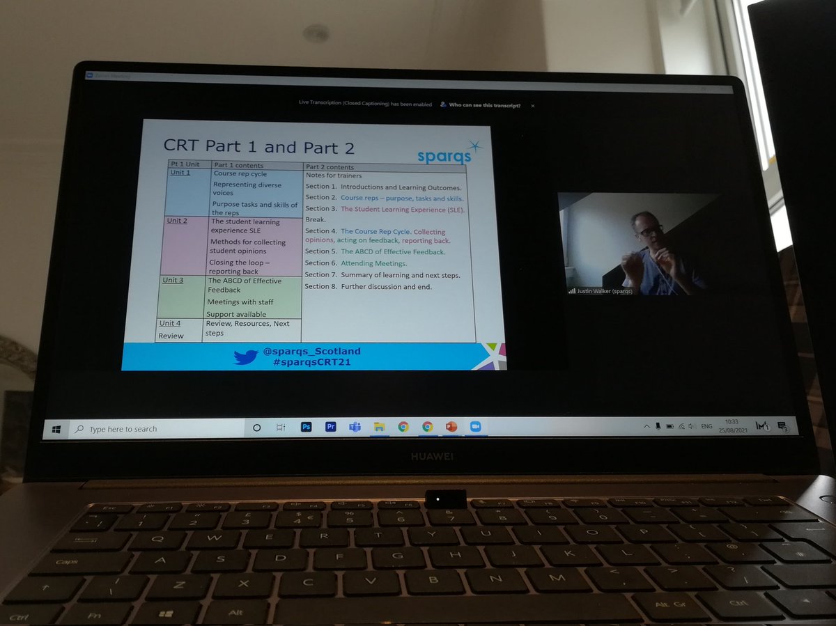 IrinaCBogdan's tweet photo. Who doesn't like a bit of colour coding?
@sparqs_Justin giving an overview of the Course Rep Training. 
#sparqsCRT21 @sparqs_scotland https://t.co/mnwY3EwJf6