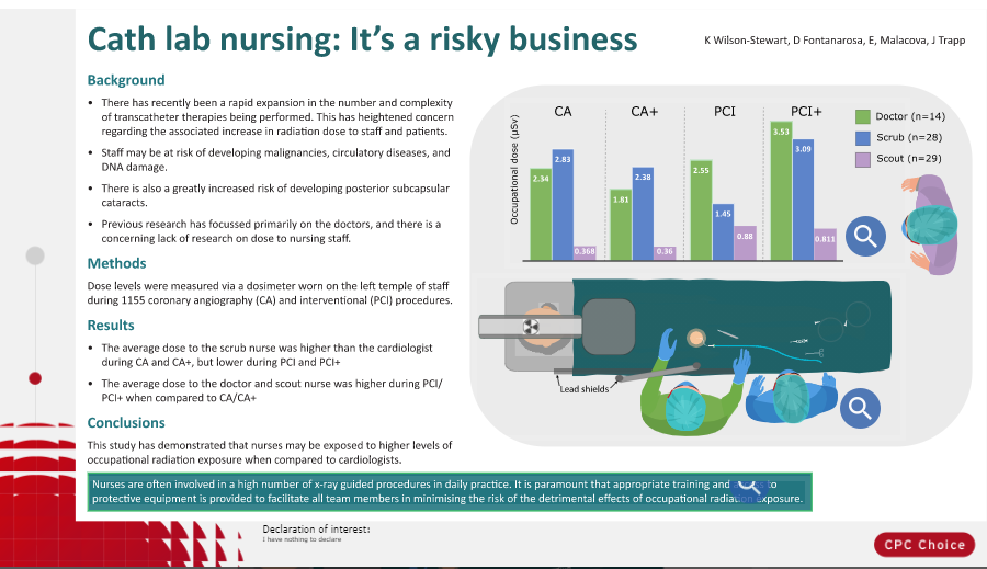 aayshacader's tweet image. Interesting work on #radiation dose among caridoogists, scrub vs scout nurses in the #cath lab

👉 cyim.page.link/hVpW via @escardio 

#ESCAbstract #ESCCongress @escardio @mirvatalasnag @AspriAlexia @ACNAPPresident @chadialraies @CarolRemme @cardioPCImom @alaide_chief
