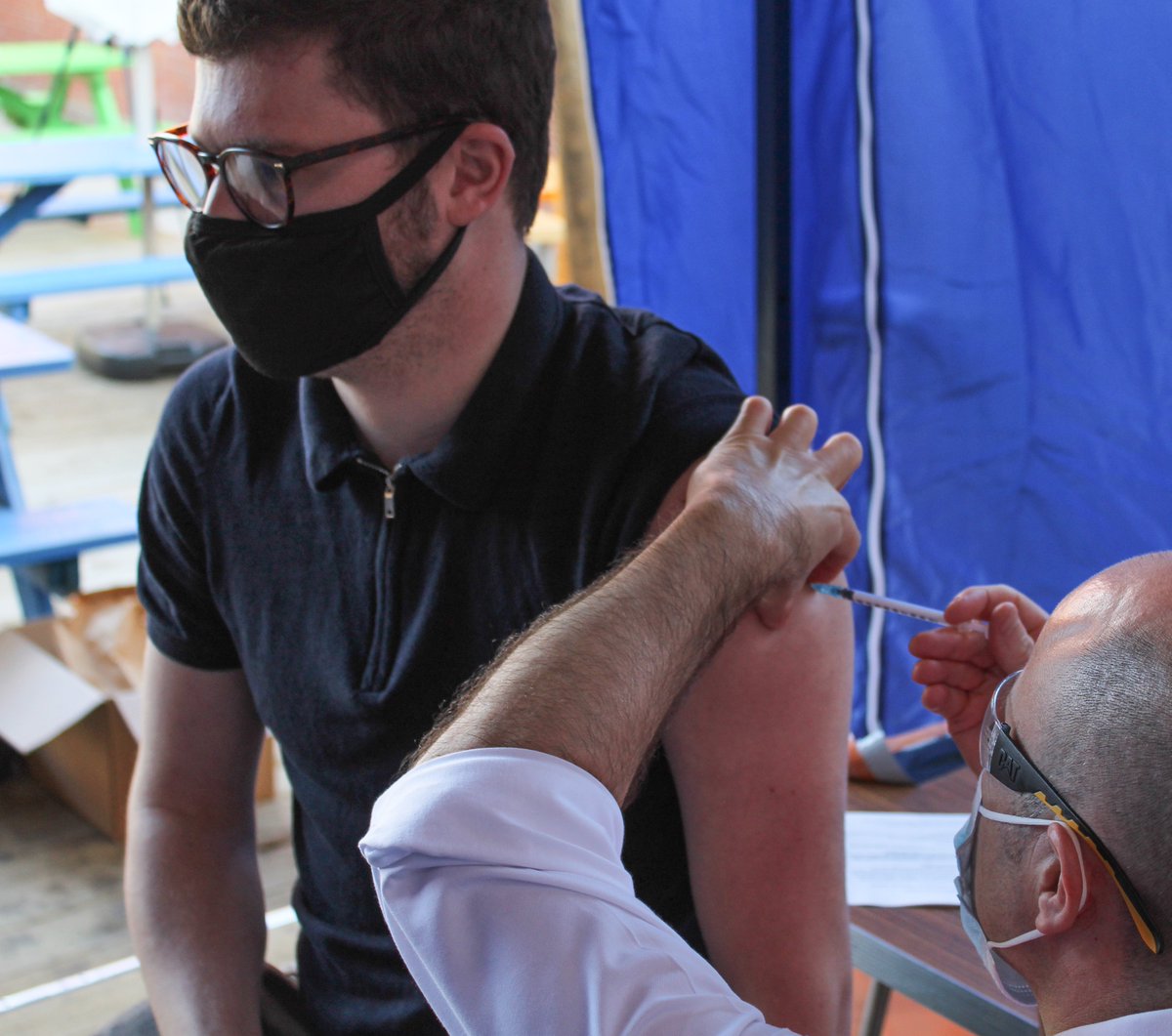 City Hall held its 1st pop-up COVID-19 vaccination centre at Brown Street in Salisbury today. Jack Deery, 24 of <a href="/GHR_Salisbury/">Greatest Hits Radio Salisbury & Wiltshire News</a>, got his 2nd jab. He advises:"Go get this jab, it takes just 5 minutes &amp; you won't even feel it, you'll be able to go back to a bit of a normal life."