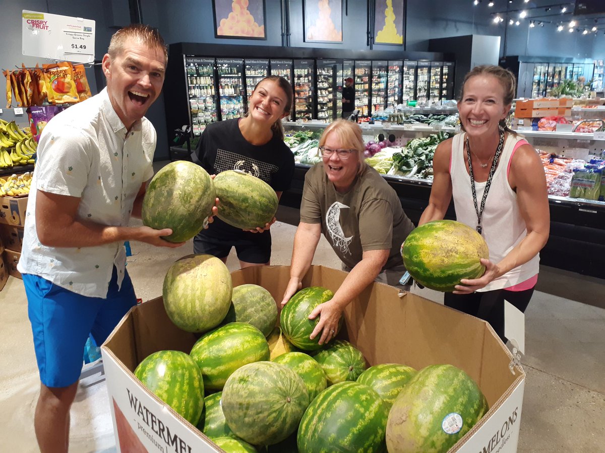 Stop 5. Nice melons!  Healthy snack. #SummitViewEaglesSoar