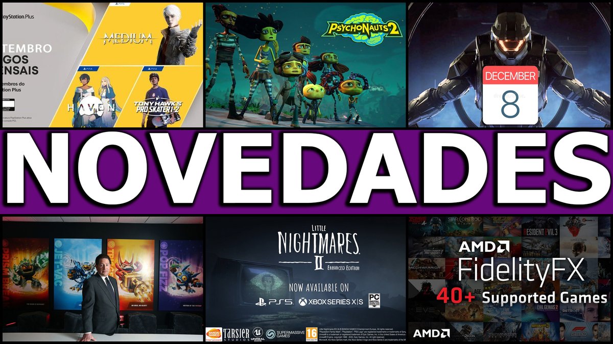 El_Locon_Gamer's tweet photo. #HaloInfinite 8 DE DICIEMBRE (NO COMPETIRÁ A #GOTY) | IMPRESIONES DE #Psychonauts2 | #THEMEDIUM AL #PLUS? | SITUACIÓN DE #ActivisionBlizzard EMPEORA | #LittleNightmares2EnhancedEdition #NVIDIA #DyingLight2 #AMDFidelityFX #Marvels
▶️▶️▶️ https://t.co/KHU4nt6vaz https://t.co/G5COZudMOy