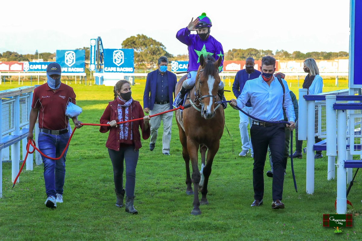 bcrawfordracing's tweet photo. Anton is back with a bang! Congratulations to @FionaCarmichae1 and @BelindaKieswet2 on Kaptein's fluent win from the front.
Another nice horse in the making bred at @Ridgemont_SA #Antonisback https://t.co/t87P6gQ1hV