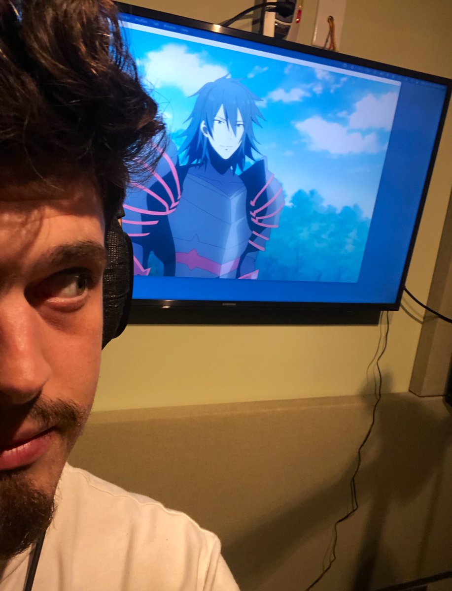 SamuelDrakeVA's tweet photo. The finale of #FullDiveRPG is live now on @Funimation. Playing Kamui was a big step for me, and the experience was crowned with a visit to Burbank to record the last episode and meet some of the @SoundCadence folks. An utter joy, sad to say goodbye, but I’m very thankful https://t.co/GlkxpxUdUZ