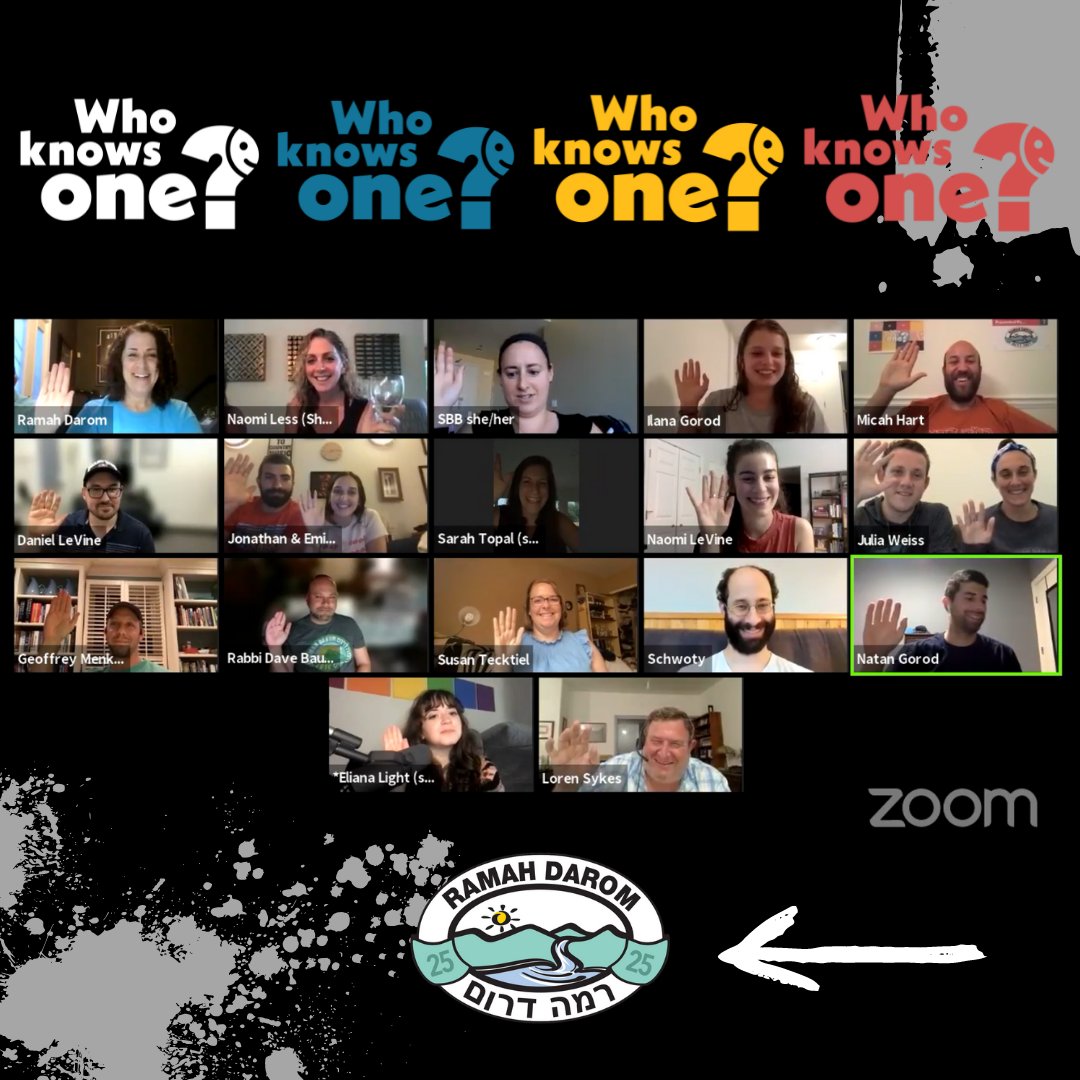 RamahDarom's tweet photo. WOW, last nightโs โWho Knows One?โ was so much FUN! Thanks to everyone who played, donated, connected and watched along. We raised over $3,000 benefiting Camp Yofi!!! The recording can be found on the Ramah Darom Facebook page. #RAMAHrkable25 #campyofi #whoknowsone https://t.co/oRBd0MP6d1
