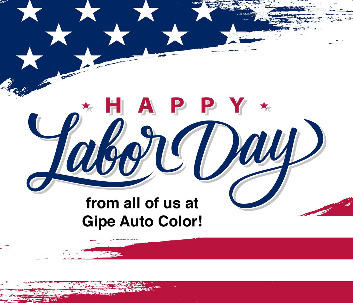 GipeAutoColor's tweet image. Wishing you a relaxing and safe Labor Day from the @GipeAuto family to yours! #autopaint #refinishingpaints #Paintstore