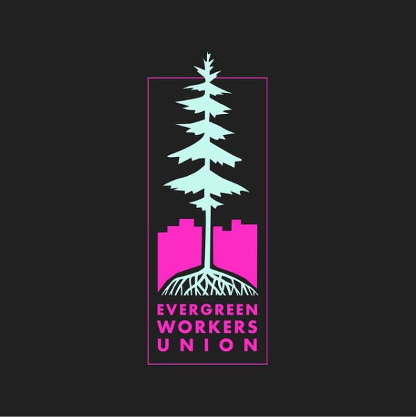 DeeperEcology's tweet photo. Wanna give a SHOUT OUT to @rsgexp and the incredible trainers of @rls_organizing for helping equip us with the tools we need to win. On Monday @evergreen_union went public with nearly 90% public support from our co-workers, calling for voluntary recognition from our management ✊ https://t.co/jkgtaUNyNl