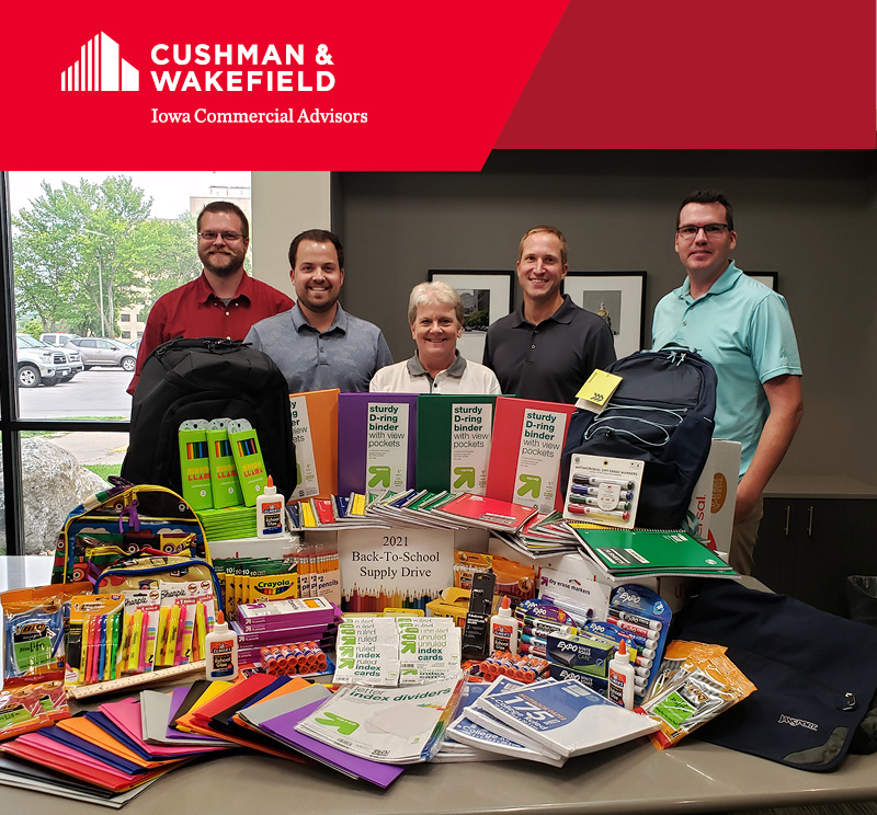 IowaCommAdvsr's tweet image. We were happy to contribute to our community this month with a  donation to our friends at West Des Moines Human Services! Their Back-To-School drive helps local low-income youth get off to a great start by providing the tools they need to succeed.
