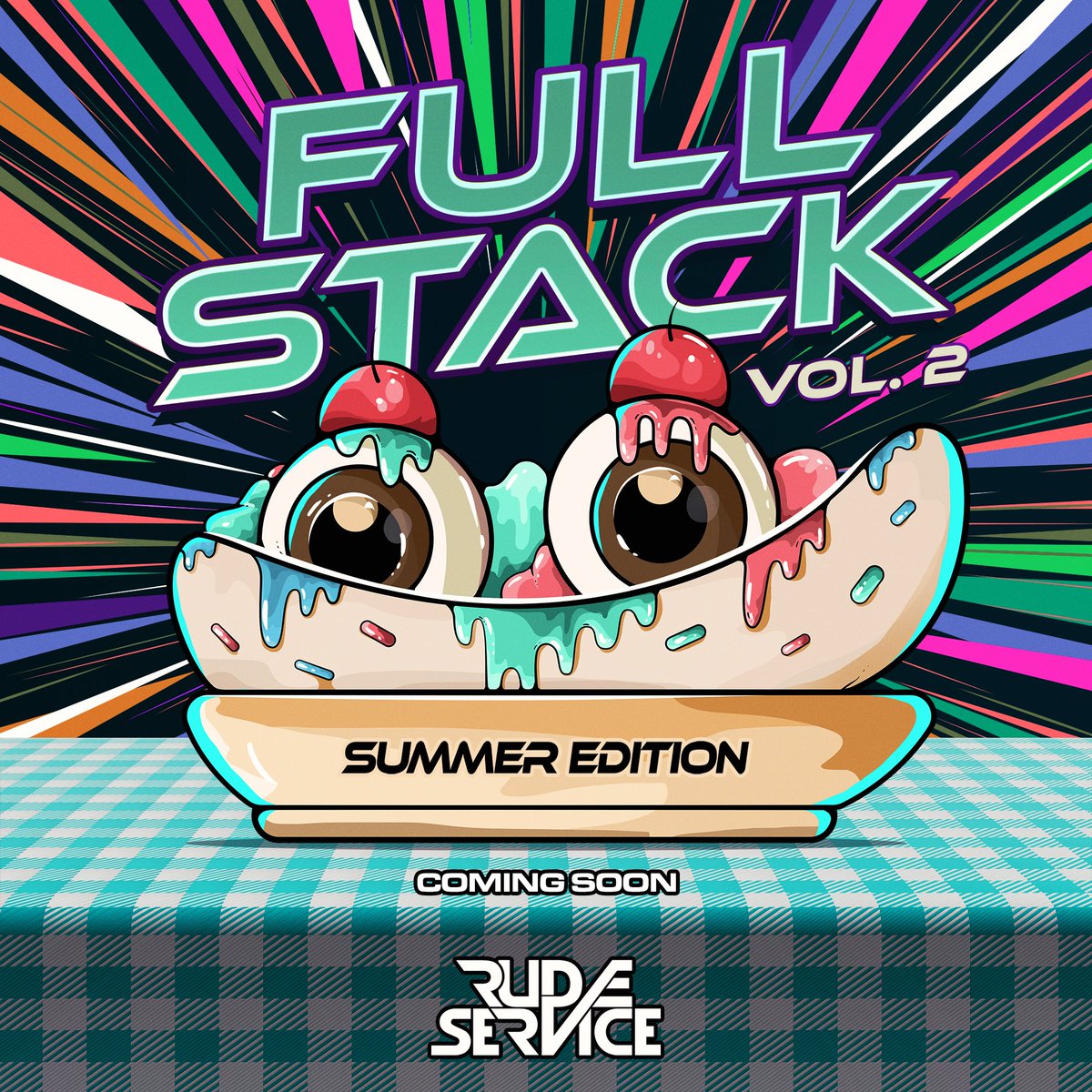 Order up for Full Stack Vol. 2!! 🛎 🍌🍦 We’ve got a sweet treat coming to you Tuesday, 8/31 with our summer edition compilation 🥵

Another 20 tracks from our phenomenal artists getting served up! 😋 Pre-save it here: lnk.to/Full-Stack