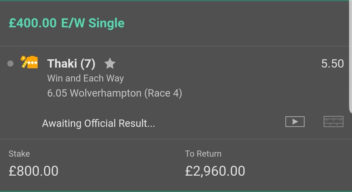 PGRHorseRacing's tweet photo. @bet365 didn't like that one much, emailed the restriction through 6hrs before it ran 😂 #tradersreview #getitready https://t.co/oY9xvwcujD