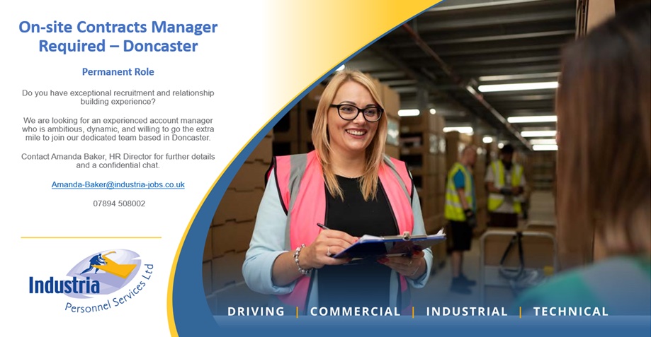 We are looking for a Permanent On-site Contracts Manager in Doncaster. For more information please contact Amanda Baker at Industria Personnel. Email: Amanda.baker@industria-jobs.co.uk Tel: 07894 508002 . . . . . #recruitmentjobs #recruiter #accountmanager #customerservice
