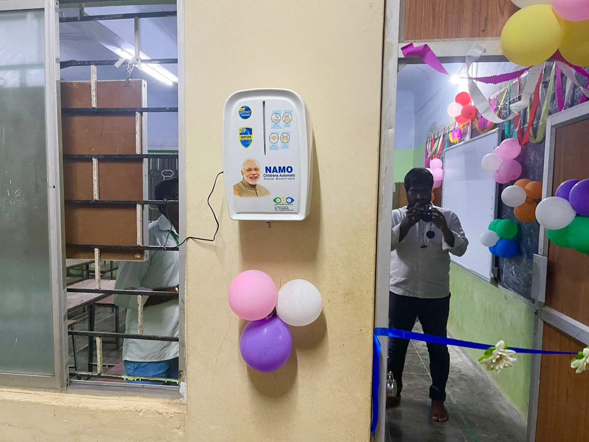 DrRGAnandIND's tweet image. 25/08/2021
#TamilNadu
#Tiruvallur
#KnowledgeRoom
#3DBoardForChildren

Under #NamoCare 2021 - Initiation of Knowledge Room for #AtmanirbharBharat and Installation of Automatic Hand Sanitizers for Child Care Institutions who are in need. (1/2)

@blsanthosh @CTRavi_BJP @Murugan_MoS