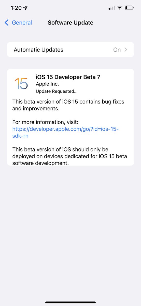 FloridaTombrady's tweet image. iOS 15 Developer Beta 7 is out.

#iOS15beta7