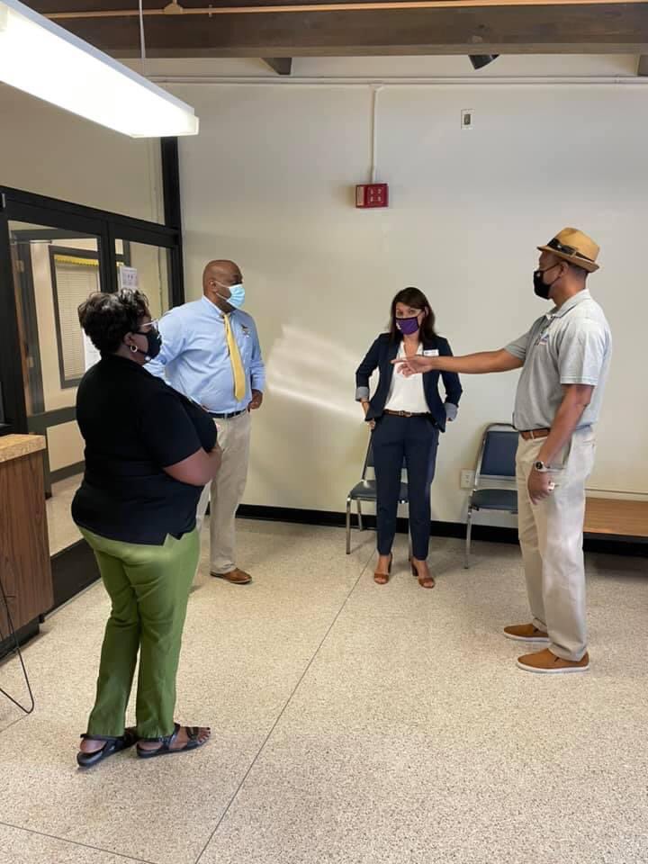 HalifaxRise's tweet photo. NC 2021 Principal of the year, Dr. Elena Ashburn visited Northwest Collegiate and Technical Academy this morning where she had the opportunity to meet Superintendent Dr. Cunningham. Dr. Ashburn was also given a tour by Principal Steve Hunter and Dr. McClain. https://t.co/yrn7COS5t6