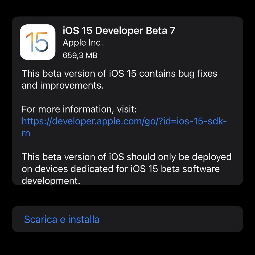 2edgesth's tweet image. Geht weiter #iOS15beta7