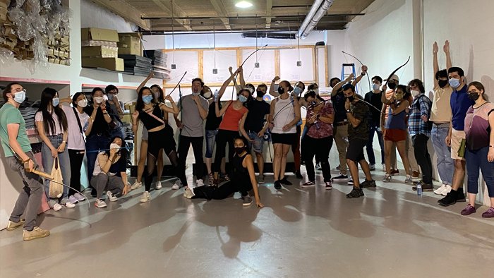 folksvfx's tweet photo. No surprises hereโour #FolksVFX team in Toronto was on right on target with excellent precision! The crew had an opportunity for a little team building letting the arrows fly! #VFX #Toronto #FunPlacesToWork https://t.co/m1NmednbEn