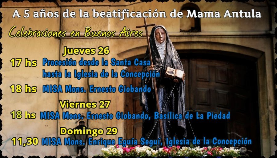 MamaAntula's tweet photo. @beatificaciona1 cambio de horario, la MISA  por el 5to aniversario de la beatificación en la Basílica de La Piedad, es  el viernes 27/8,  a las 18 horas https://t.co/4OsrGy0DVd