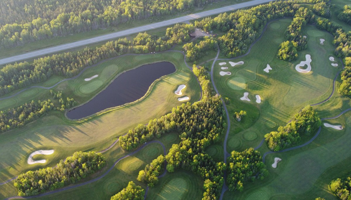 Twilight at Bell Bay is not to be missed! Only $65 for golf and ride after 3pm. Call us at 902-295-1333 or book online before its too late! #golf #golfnovascotia #dji