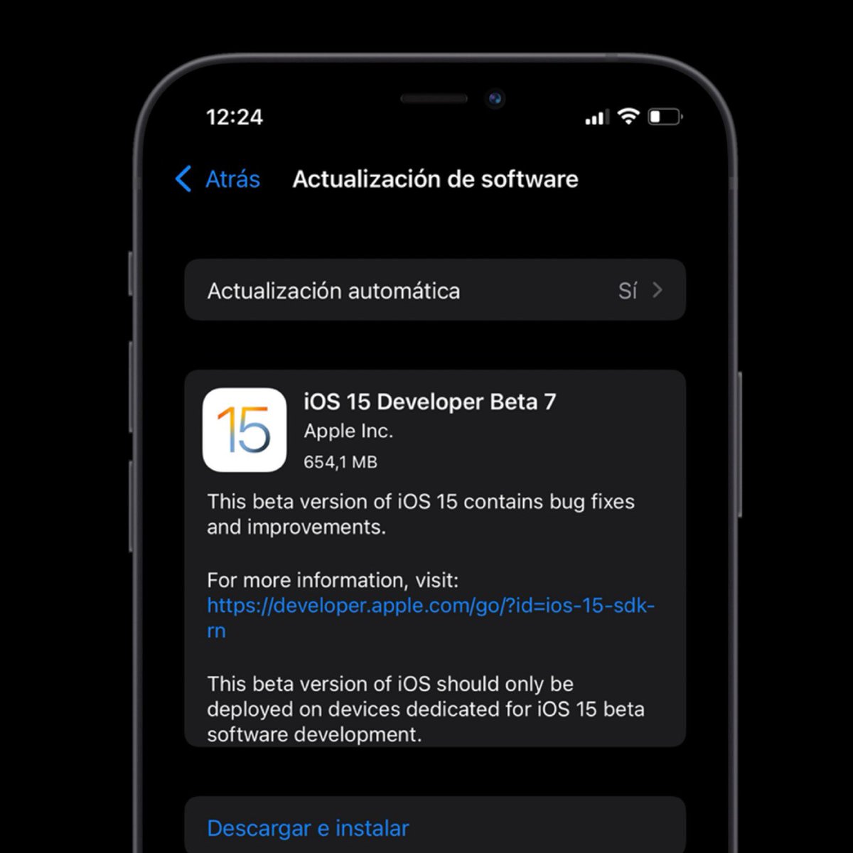 ZonaAppleWorld's tweet image. 🚨Se ha lanzado la Beta 7 Para Desarrolladores de #iOS15 #iPhone #iOS15DevBeta7