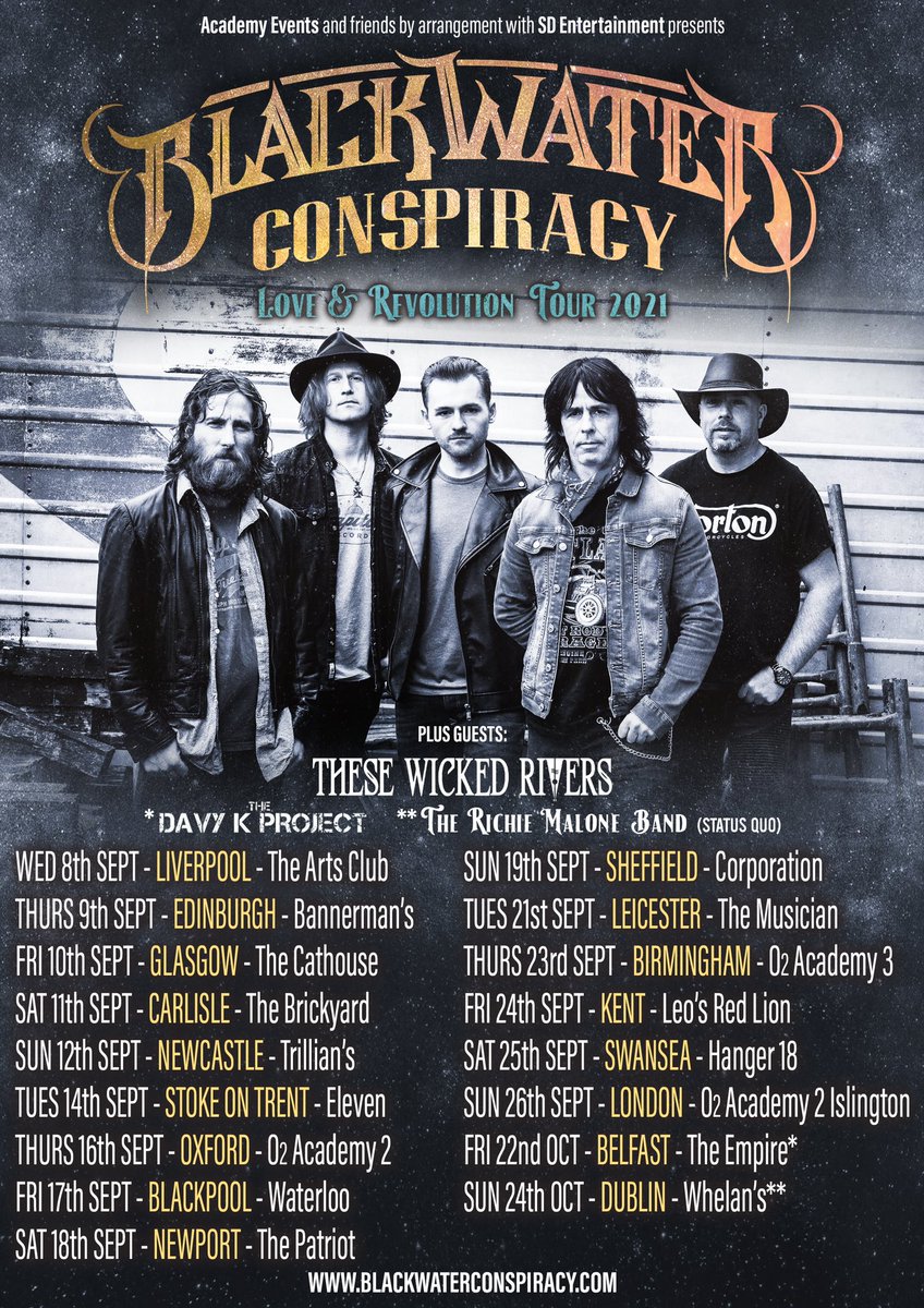 These Wicked Rivers (@wickedrivers) on Twitter photo “Love & Revolution” TOUR TICKET COMPETITION GOING ON OVER ON OUR FACEBOOK PAGE!
Go get involved! 😎
<a href="/BlackwaterConsp/">BlackwaterConspiracy</a> <a href="/RockPeopleMgmt/">Rock People Management</a>
<a href="/SDEntIre/">SD Entertainment</a> “Love & Revolution” TOUR TICKET COMPETITION GOING ON OVER ON OUR FACEBOOK PAGE!
Go get involved! 😎
<a href="/BlackwaterConsp/">BlackwaterConspiracy</a> <a href="/RockPeopleMgmt/">Rock People Management</a>
<a href="/SDEntIre/">SD Entertainment</a>