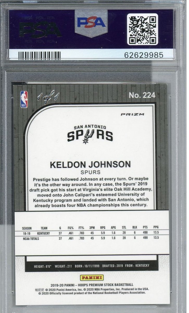 GucciPullz's tweet image. WTS 
Keldon Johnson Hoops premium stock 1/1 $1K obo
Pete Alonso HR Derby debut update sapphire 1/1 $1K obo @HobbyConnector