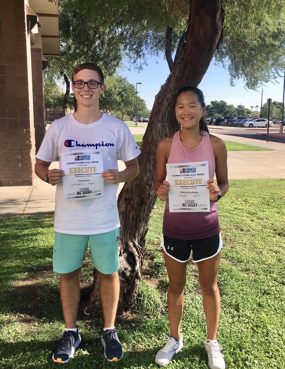 Congratulations to @coachcharac7er “Execute” award winners Paul and Melanie! Always working hard and doing what is expected of them! <a href="/BashaAthletics/">Basha HS Athletics</a> <a href="/bashabearnation/">Basha Bear Nation</a> <a href="/CUSDAthletics/">CUSDAthletics</a>