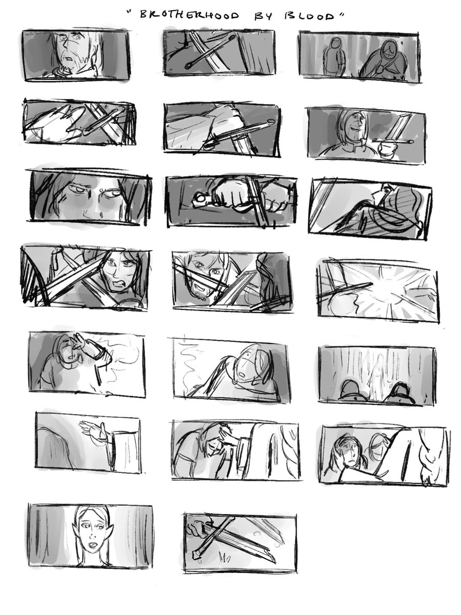 sofzitou's tweet image. Did some drawings while reading John Boorman’s 1970 fellowship of the ring script