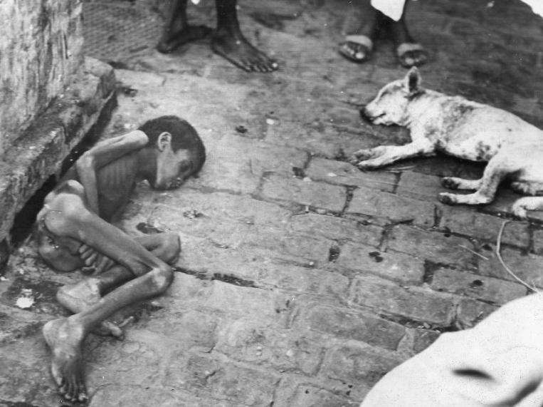 mijamart88's tweet photo. Imágenes de Bengala en 1943, a manos del imperio Inglés.. La India no pidió entrar en la segunda guerra mundial, pero ésta la alcanzó, con una hambruna provocada por Inglaterra (llevando sus bancos de alimentos) costando la vida de hasta 3 millones de personas. https://t.co/DWQOPku0ru