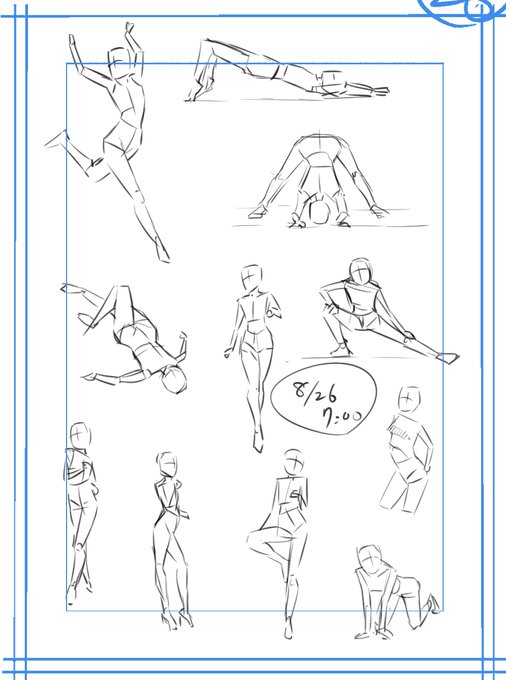 おはようございます☀️
今日もコツコツお絵かき頑張りまーす
#朝練60秒クロッキー 