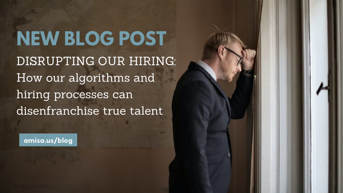amisa_us's tweet photo. NEW BLOG POST! "Submit. Rejection. Submit. Rejection." In this blog post, Adam Slaton (@aslaton01), our Chief Learning Officer brilliantly breaks down how algorithms and hiring processes can disenfranchise true talent. https://t.co/wEVZGe5x0M
#LearnWithAMISA #AMISA #SchoolLeaders https://t.co/wsPIv5eIHa