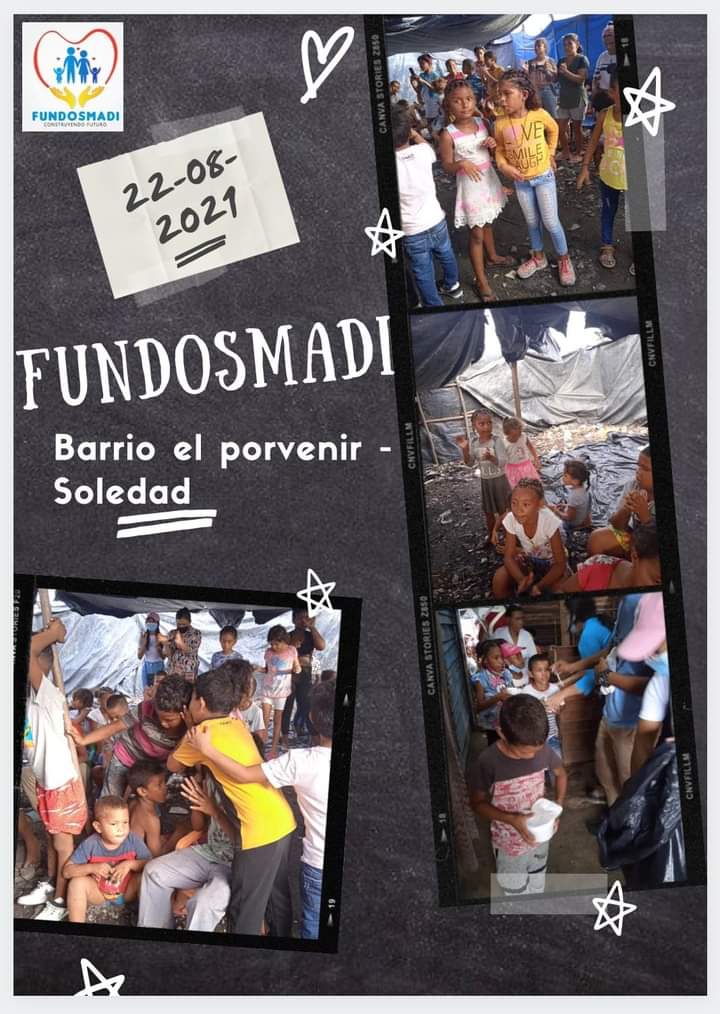 Regalando sonrisas 😁😁😁 Barrio el porvenir, soledad.
Apoyando obra social de nuestra hermana Edith Arujo 🍃🌾🌻