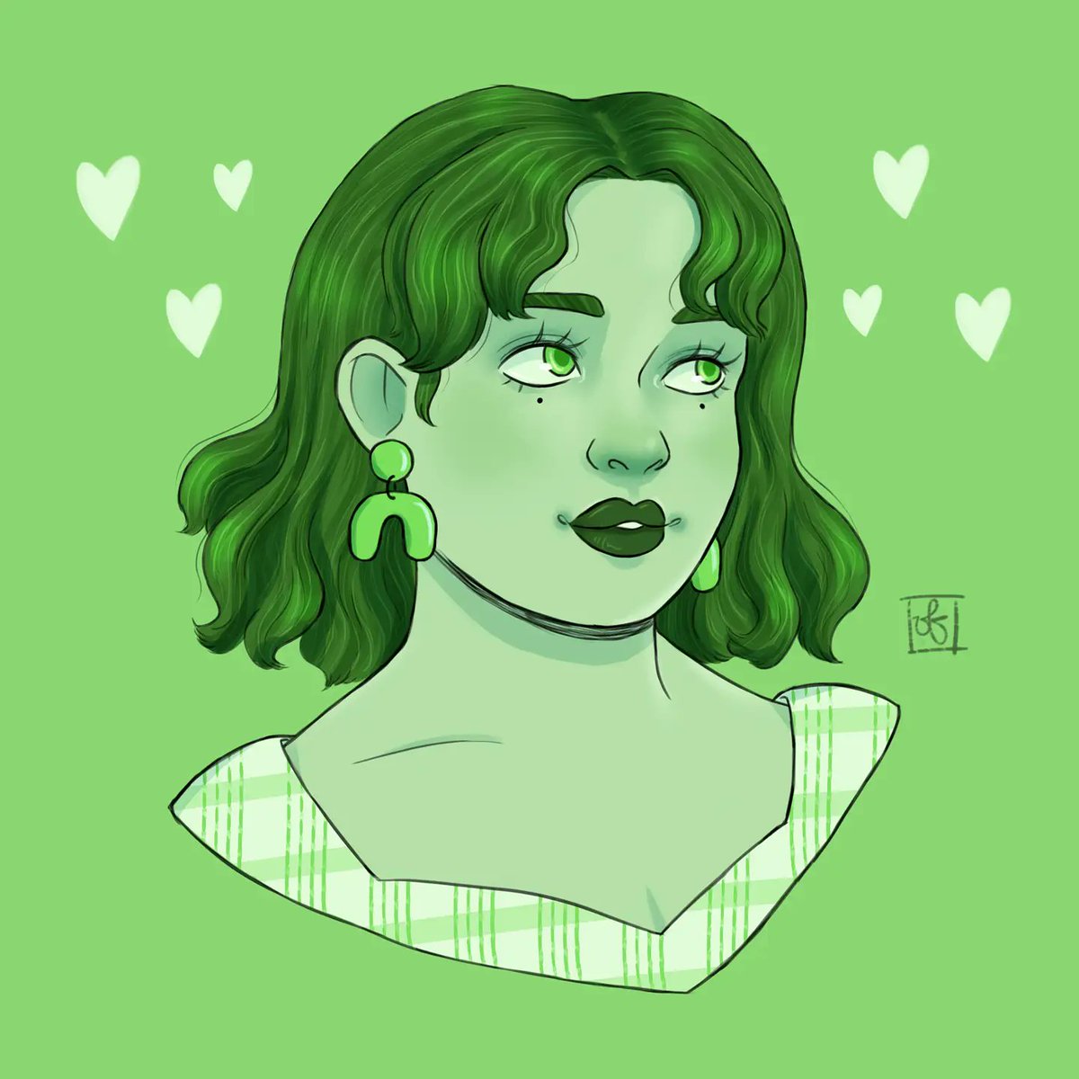 VirginiaFenz's tweet photo. Day 4 #funwithfaces
Pattern, wavy hair, funky earrings 💚
.
.#artshare #DigitalArtist #illustration #artistsontwitter #artchallenge https://t.co/3YvidIB4dQ