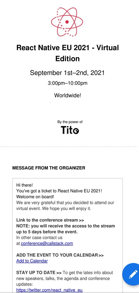 piashcse's tweet image. Got my ticket to attend React native EU 2021 from callstack 🥳🥳🥳
#ReactNativeEU   #callstack