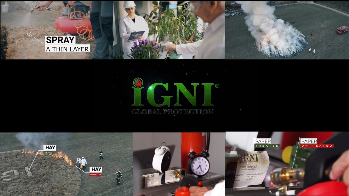 We are excited to support IGNI GLOBAL PROTECTION's two non-combustible and non-smoke innovative technologies, the FIRE RETARDANT and the FOLIAR TREATMENT for drought as solutions to large wildfires worldwide as well as fires in general. 
#partnership #fireprevention #Innovation