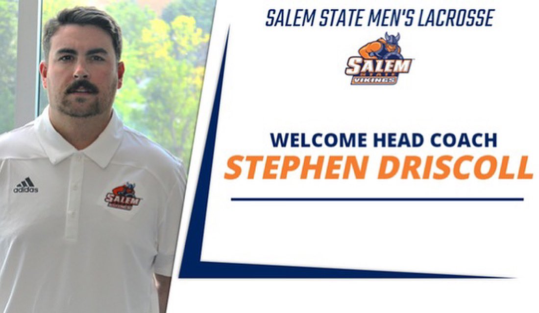 Excited to be the new Head Men’s Lacrosse coach at Salem State University #RollVikes