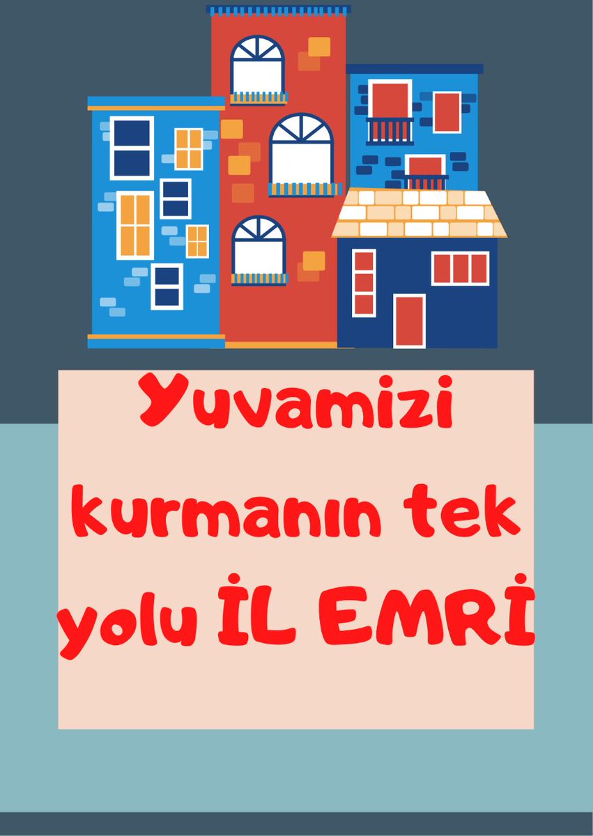 Gecikmesin İlemri
Aile bütünlüğünü sağlayalım.Çocukların boynu bükük ,eşlerin gözü yaşlı kalmasın.

<a href="/EgitimBirSen/">Eğitim-Bir-Sen</a>
<a href="/_aliyalcin_/">Ali YALÇIN</a>
<a href="/hasanyyayla/">Hasan Yalçın Yayla</a>
<a href="/RamazanCakirci/">Ramazan Çakırcı</a>
@latif_selvi
<a href="/AbdullahCati/">Abdullah ÇATI</a>