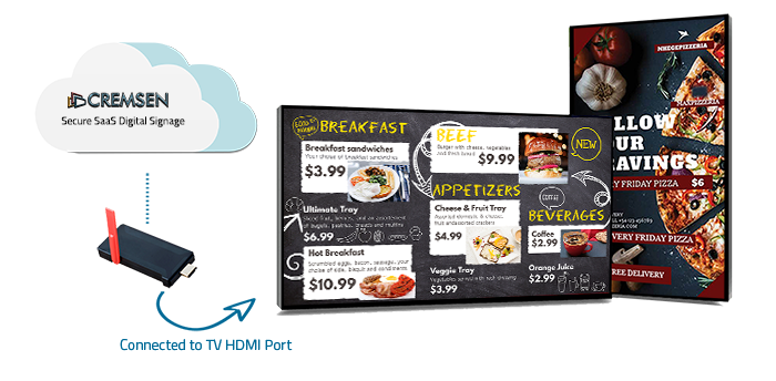 Connect your business from anywhere with wifi to any HDMI port!

cremsenplayer.com/home
734 725 0338
info@cremsen.com
#cremsenplayer #cloudcontentmanagement #cloudbaseddigitalsignagesoftware  #digitalsignagesoftware #digitalsignagesolutions #digitalsigns #digitaldisplay