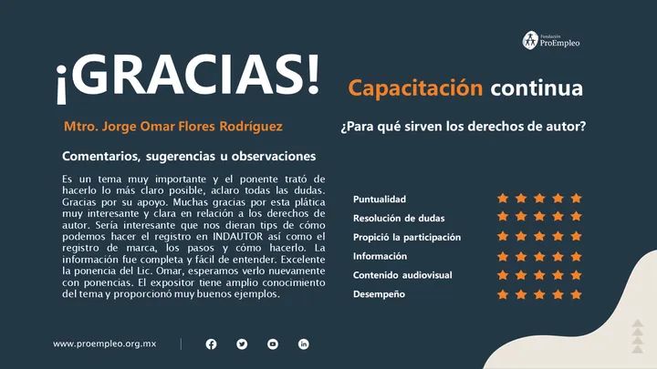 omarfr07's tweet photo. En Eureka recibimos con agrado la retroalimentación de los participantes al webinar ¿Para qué sirven los derechos de autor?, el cual fue organizado por @ProEmpleoCDMX

#marcaseureka #protegeTuObra  #derechosdeautor #copyright #emprendedor #registrodemarca #pymes #pi #creatividad https://t.co/98HgOV6JsY