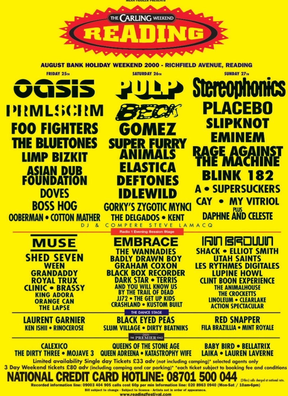 Reading line up 2021 deals