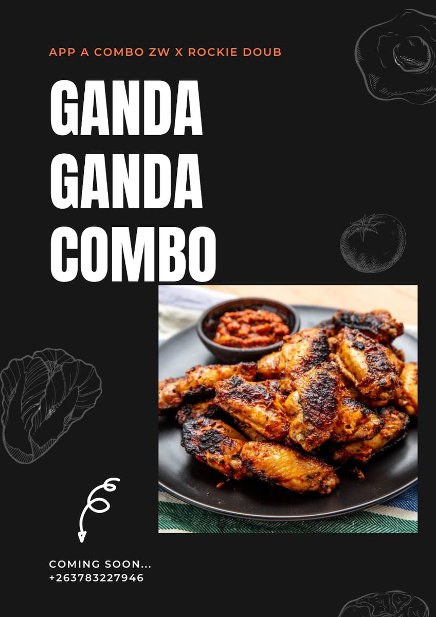 Try the new @AppAComboZW Spicy Wings & Fries Combo inspired by @RockieDoUb's #GandaGanda tune. You might be lucky and get your meal delivered to you by the superstar #ComboxDoUb #IRestaurantYakwaNtuthu #YouAppUsWeServeYou