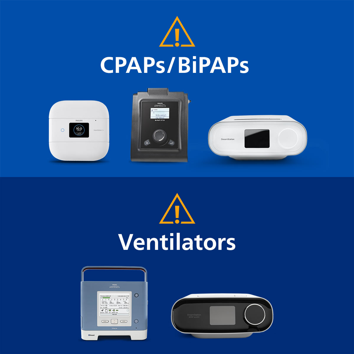 Attention #CPAP, #BiPAP, #ventilator users. Philips has issued a recall for a range of devices. Get details here: to.philips/6016ytkLK