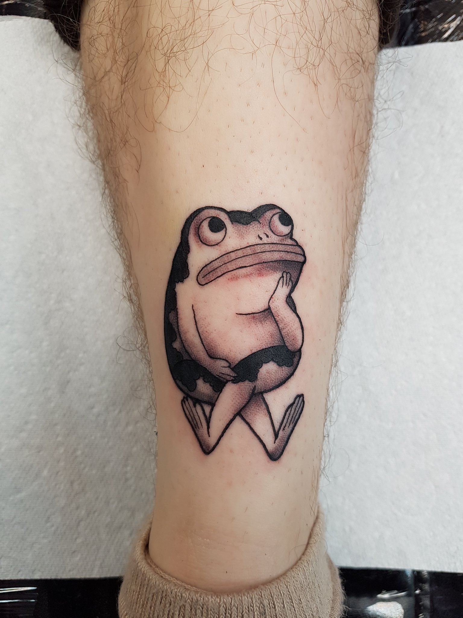 Womans Frog Tattoo Gets Mistaken For Mike From Monsters Inc Inspires 5  Other People To Share Their Frequently Misinterpreted Tattoos As Well   Bored Panda
