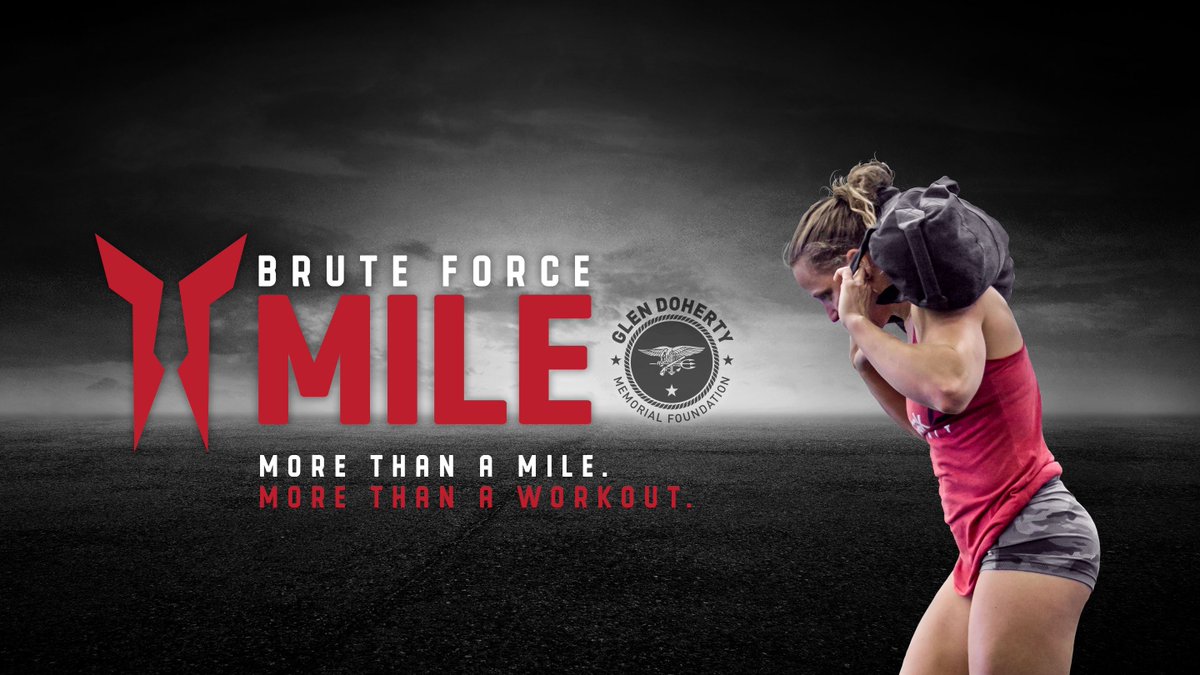 TheTridentGym's tweet photo. On Saturday we will take on one of the most challenging miles, the Brute Force Mile, in honor of Glen Doherty

The Brute Force Mile is a one mile Burden Carry with @bruteforcetraining sandbag burpees in a 21-15-9 sequence every 1/4 mile.

Visit https://t.co/lV8b3jKPVg for more. https://t.co/vMDlULXbBH