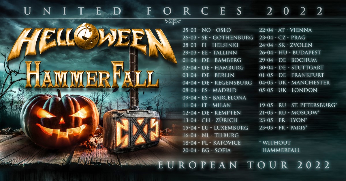 In 7 months, @HammerFall hits  Europe for 6 weeks, and you can find all the tickets links at hammerfall.net/tour. 
#HammerFall #HeavyMetal #TemplarsOfSteel #Concert #Gig #Tour #Touring #Show #Live #WeMakeSwedenRock #OneAgainstTheWorld #HammerHigh #HeartsOnFire #Helloween